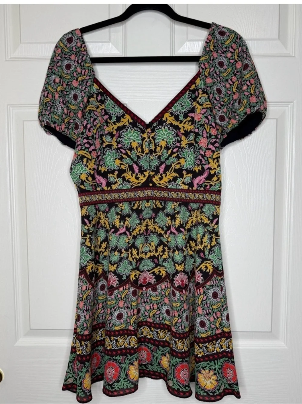 Alice + Olivia Black Multicolor Floral Mini Dress - Picture 6 of 9